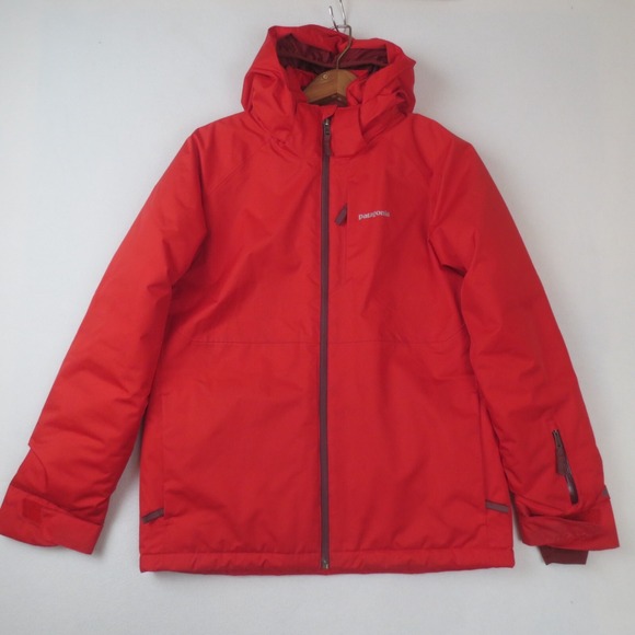 Patagonia Jacket Boys XL Red Insulated Snowshot Puffer Winter Ski Snowboard Coat - Picture 1 of 16
